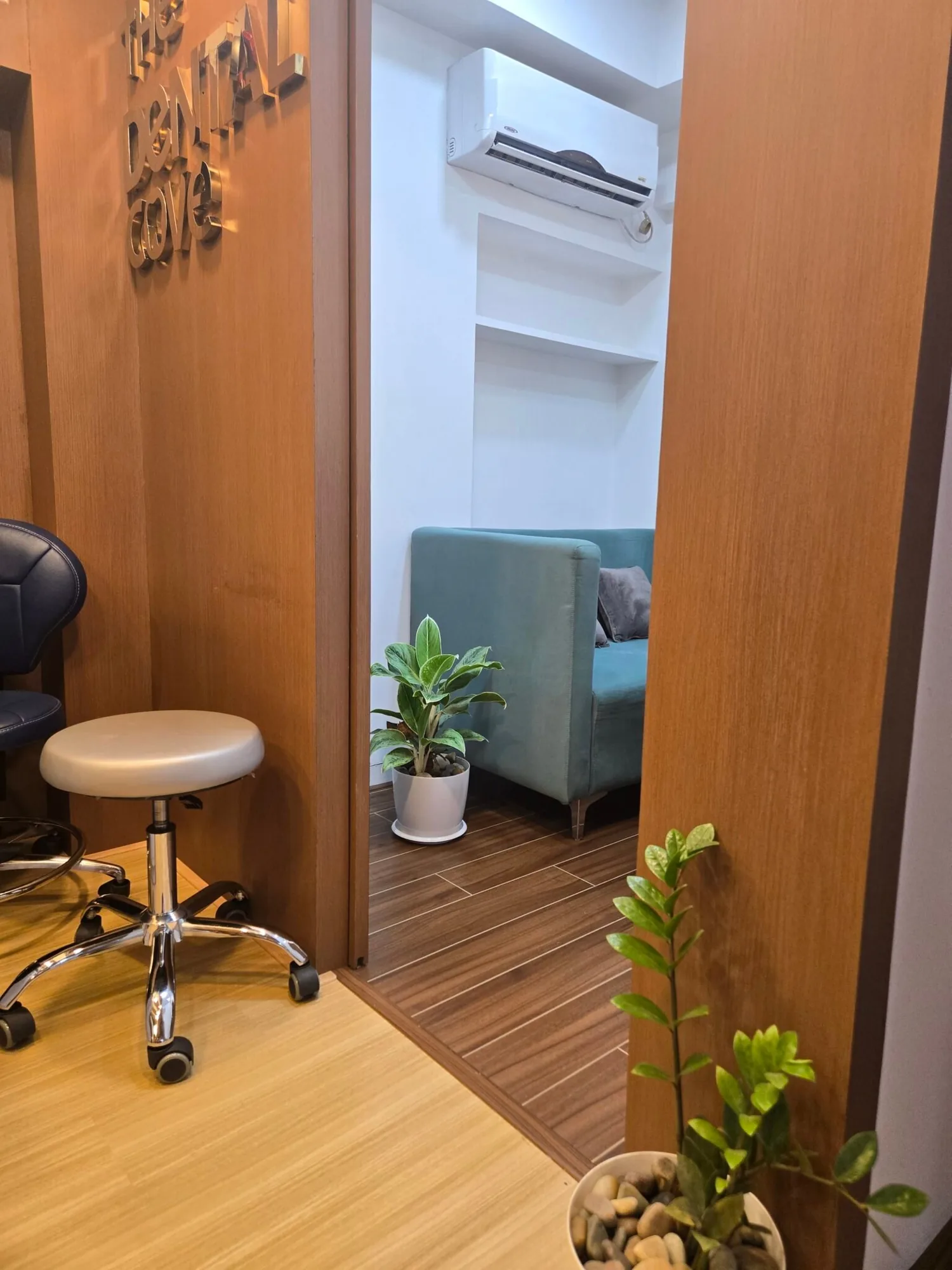 Seating area at The Dental Cove where treatment plans are discussed